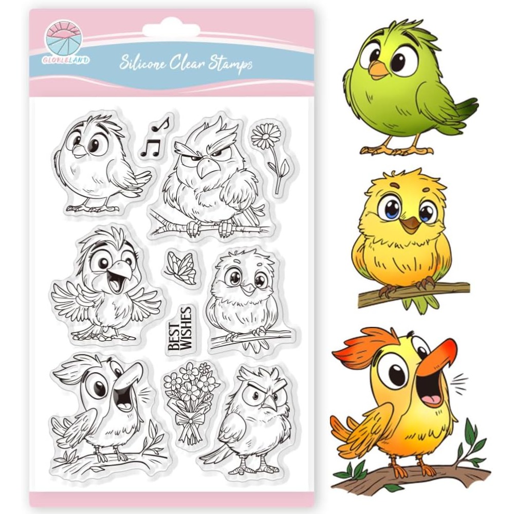 Clear Silicone Stamps For Card Making - Scrapbooking 꽃 나비에 대 한 재미