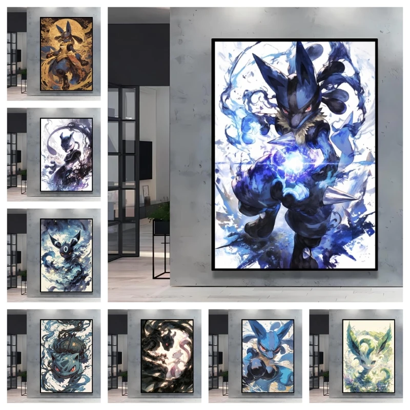 5D Diamond Painting Kit Full Drill - 5D 다이아몬드 페인팅 키트, 포켓몬 루카리오