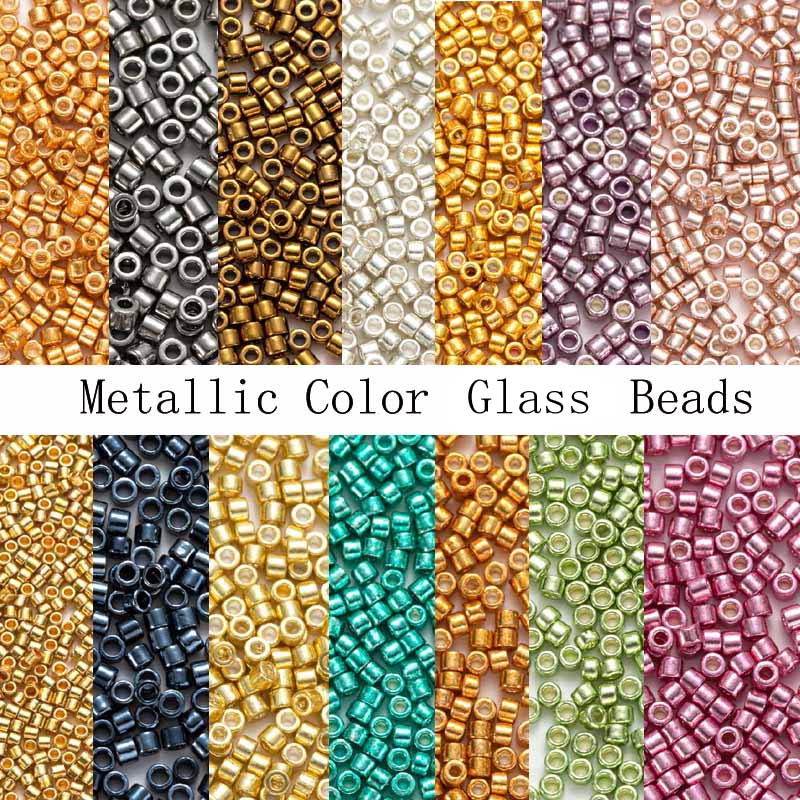 Glass Seed Beads 2Mm Jewelry Making - MKU 유리 구슬 1200Pcs 금속 색상