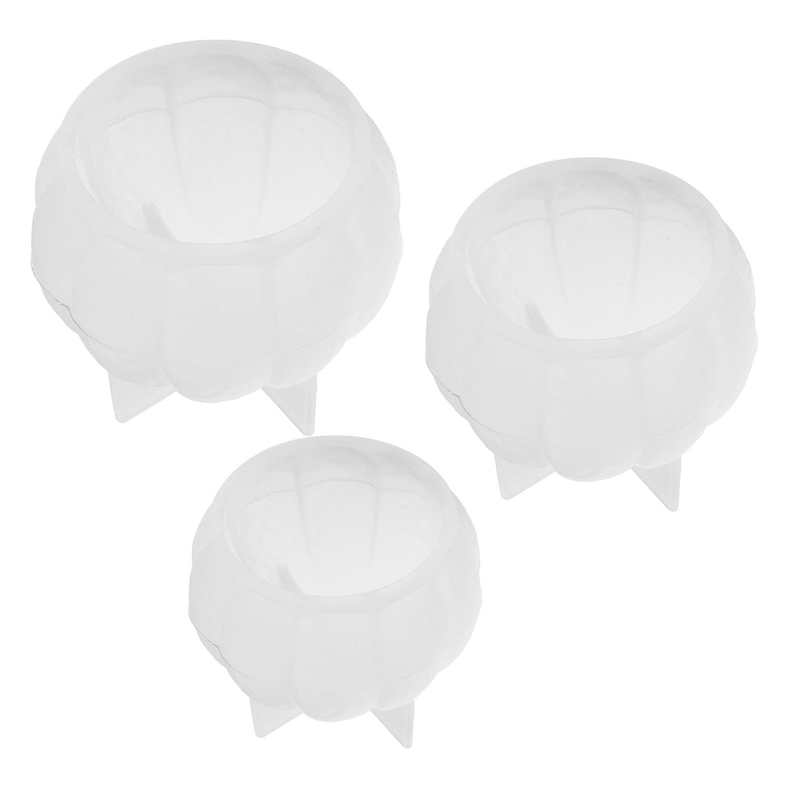 Silicone Epoxy Resin Molds Set - 3개 할로윈 호박 실리콘 몰드 세트,