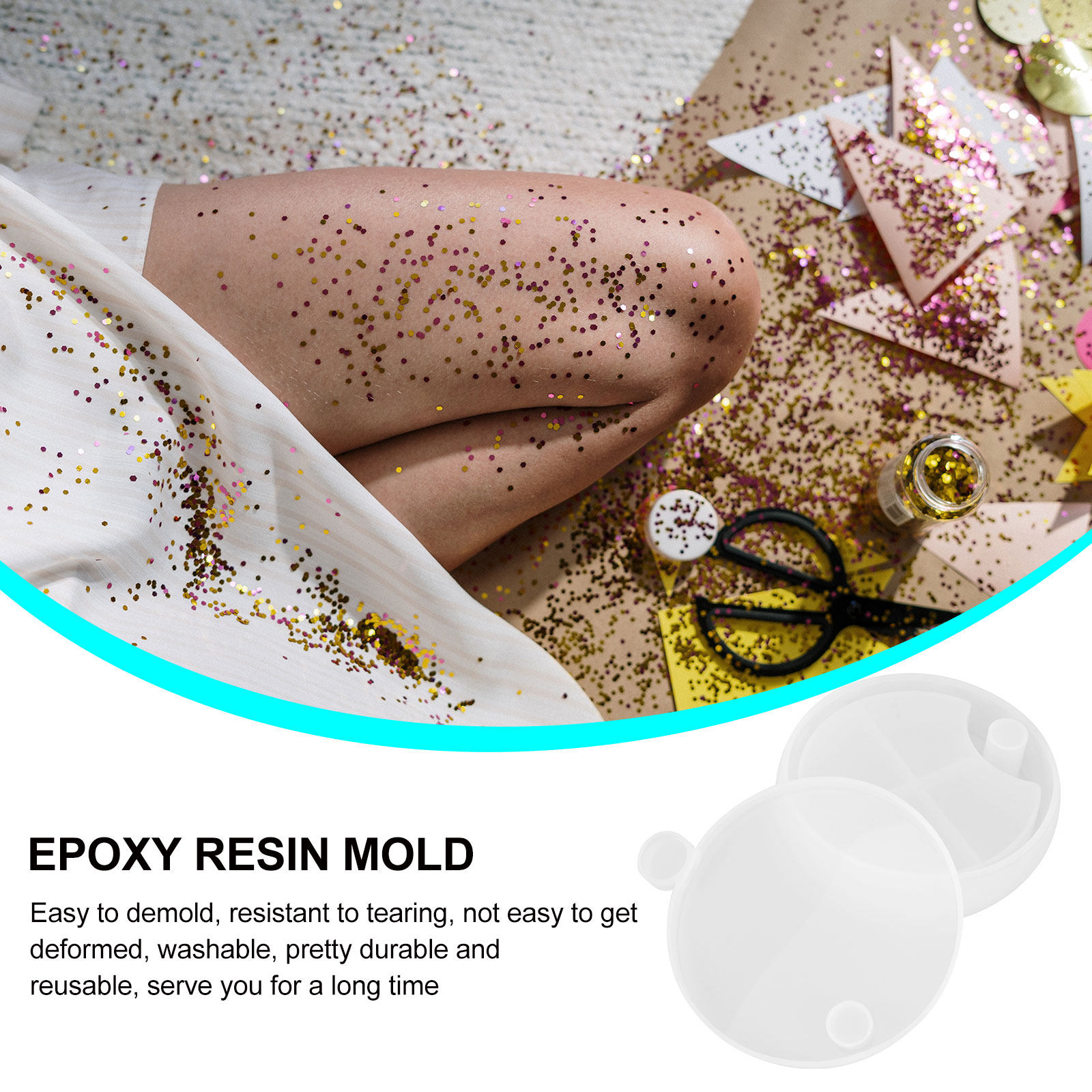 6Pcs 실리콘 에폭시 수지 금형 세트 보석 상자 제작 - Silicone Epoxy Resin Molds Set 리뷰 및 가격