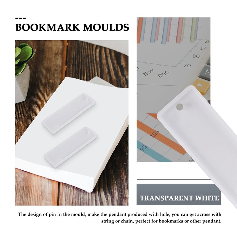새로운 6개/세트 직사각형 실리콘 북마크 몰드 DIY  - Silicone Epoxy Resin Molds Set 리뷰 및 가격