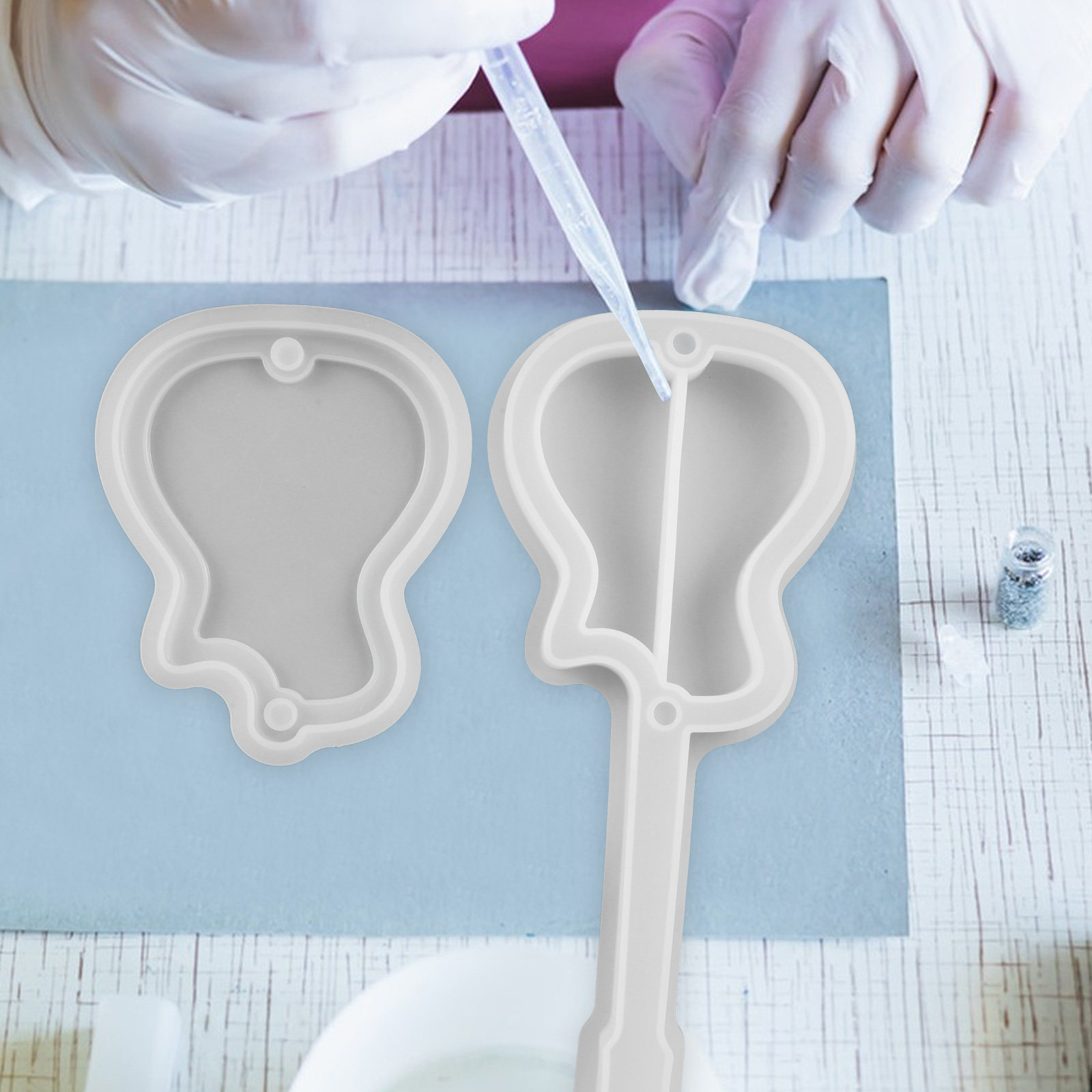 주얼리 상자 제작용 DIY 실리콘 몰드 세트, 에폭시  - Silicone Epoxy Resin Molds Set 리뷰 및 가격