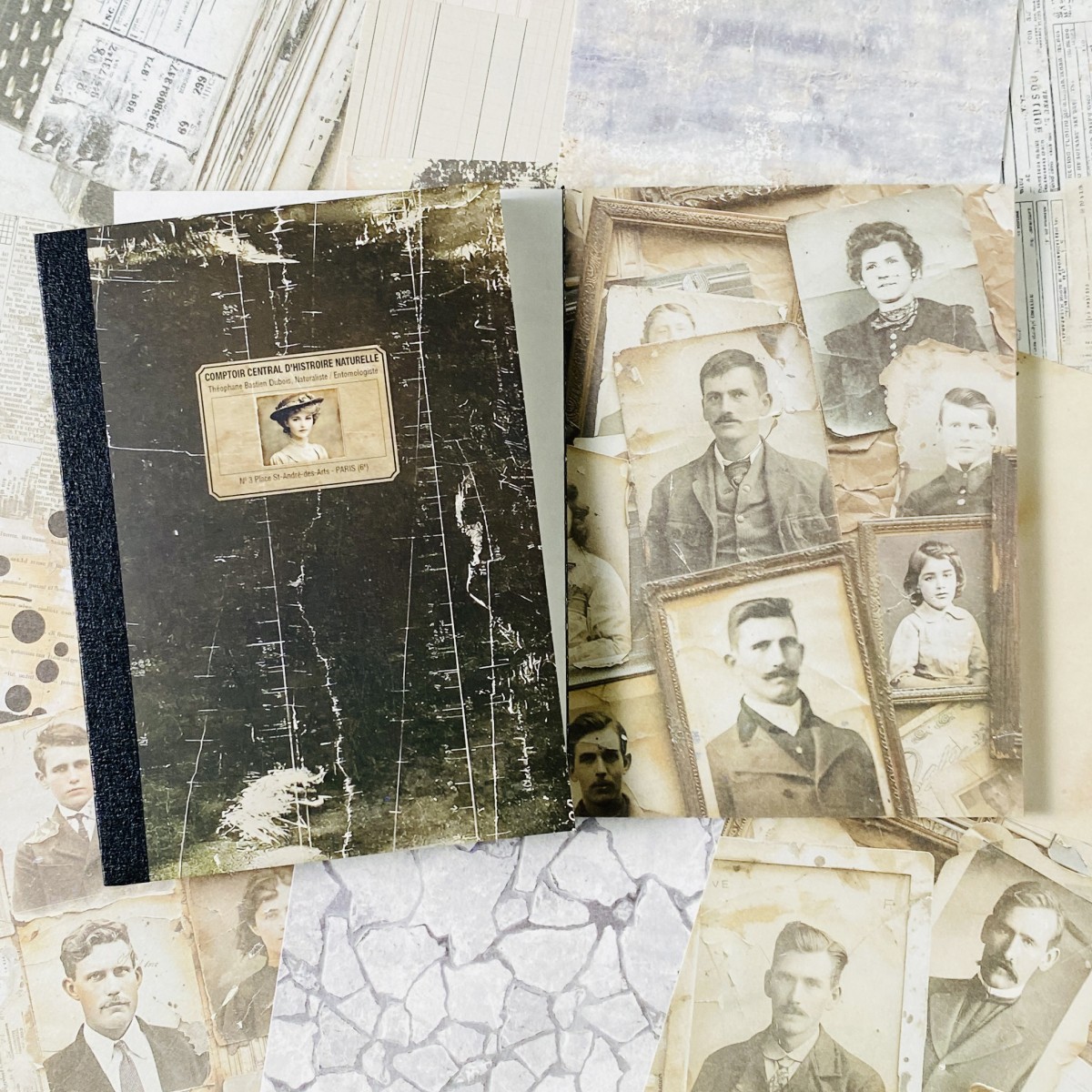 100장 빈티지 스크랩북 종이 세트 DIY 스크랩북킹  - Vintage Junk Journal Scrapbooking Paper 리뷰 및 가격