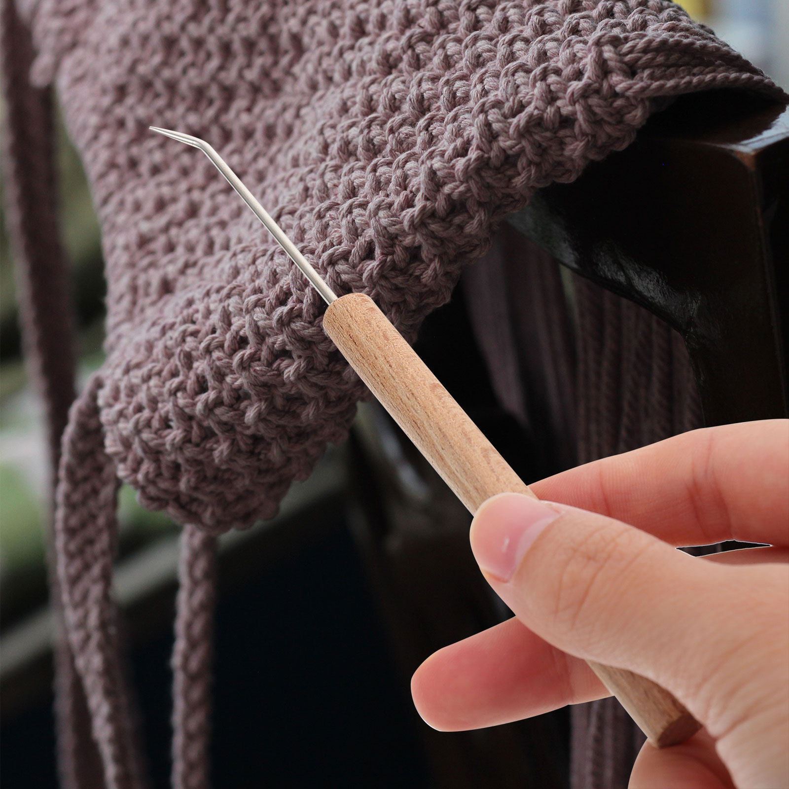 1개입, 정교하게 제작된 인체공학적 디자인의 크로셰 바 - Wooden Crochet Hooks Ergonomic Handle 리뷰 및 가격